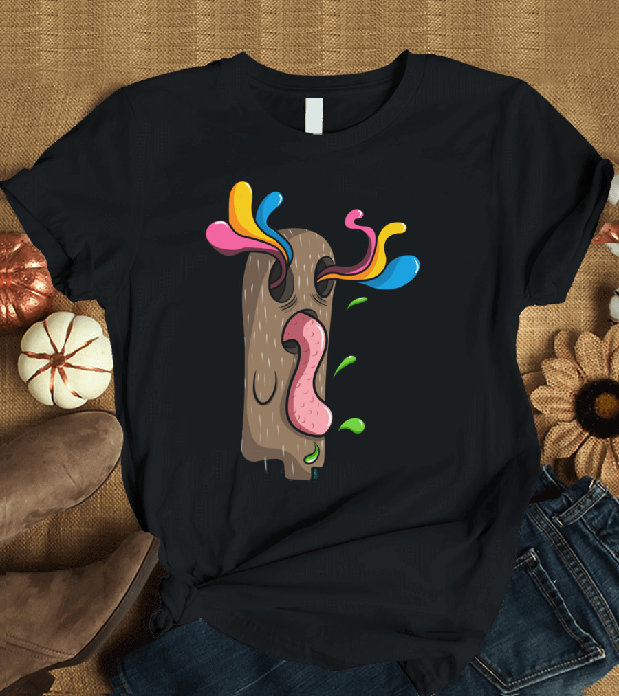 Crazy Tree Vibrant Whimsical Expression Burst T-Shirt