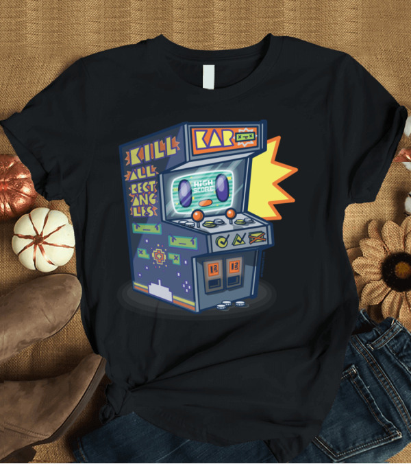 T-Shirt: Arcade Buddy Old School 80s Arcade High Score Skill Rectangles Bar T-Shirt Arcade Buddy Old School 80s Arcade High Score Skill Rectangles Bar T-Shirt