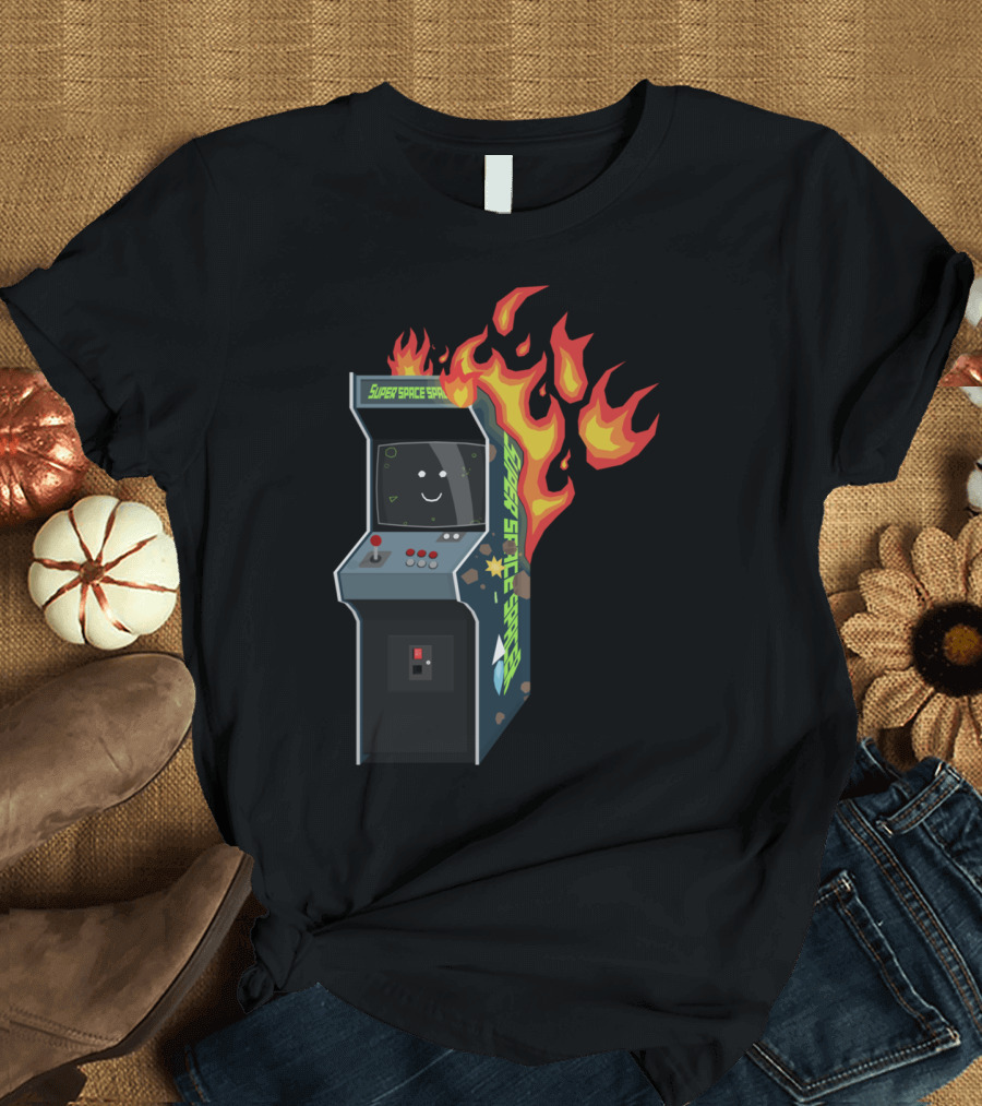 Super Space Spade Arcade Fire T-Shirt