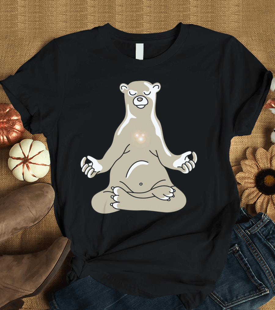 Bear Yoga Meditating in Peaceful Pose T-Shirt