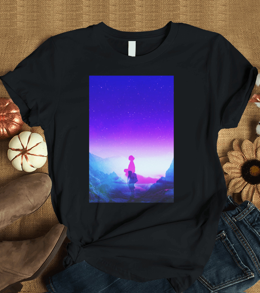 Wonder Never Cease Celestial Mountain Stargazer T-Shirt