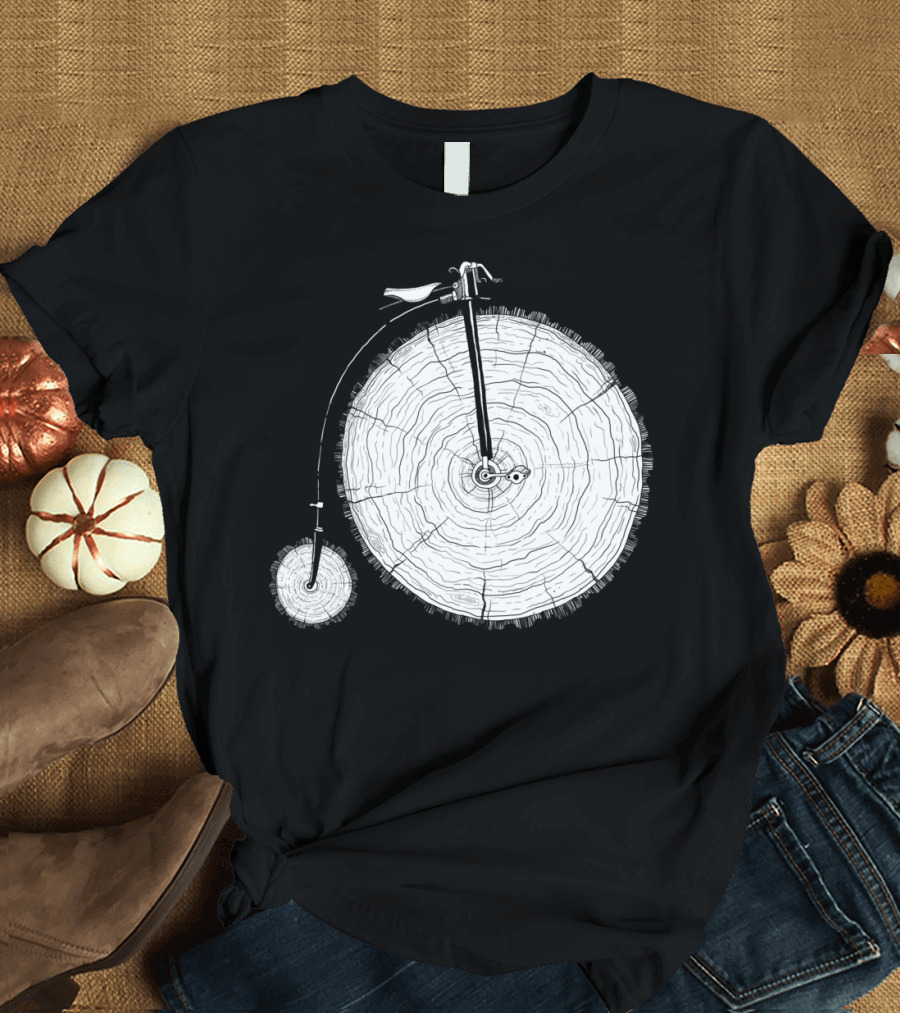 Wooden Penny Farthing Vintage Bicycle T-Shirt
