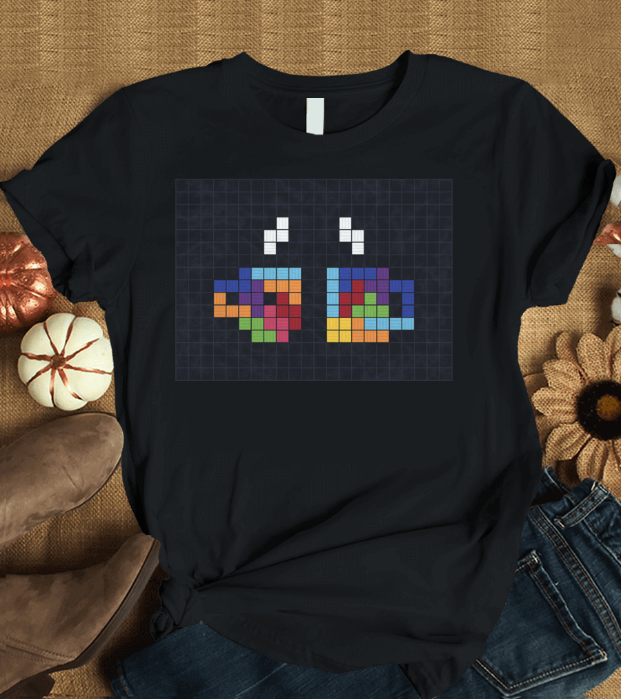 Teatris For Two Pixel Block Mugs T-Shirt