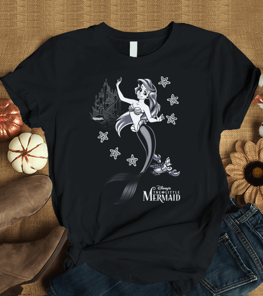 Disney's The Little Mermaid Ariel and Sebastian Castle Under the Sea T-Shirt