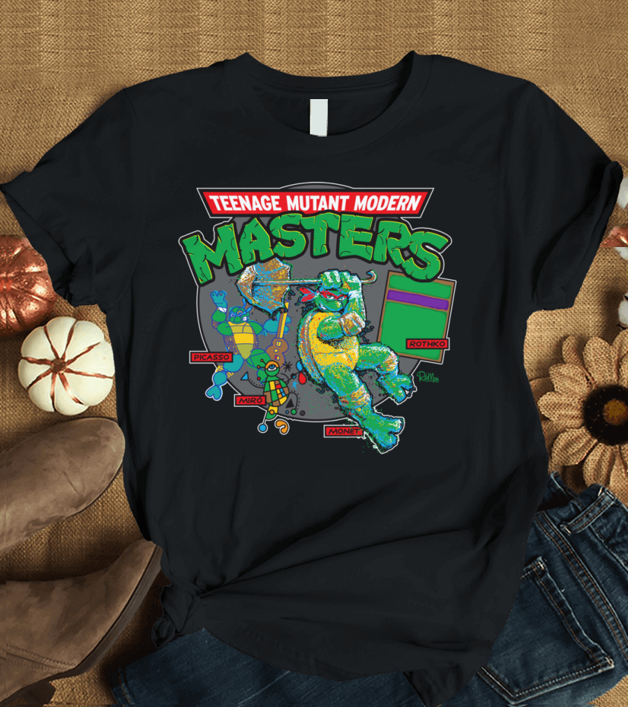 Teenage Mutant Modern Masters Picasso Miro Monet Rothko T-Shirt