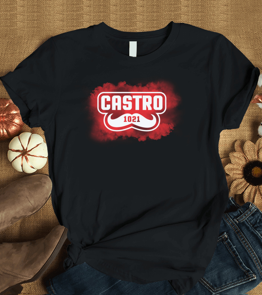 Castro1021 Mustache Red Cloud T-Shirt