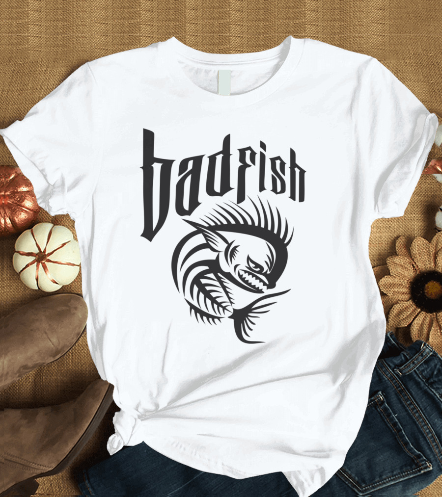 Badfish Angry Skeleton Dorado Dolphin Fish T-Shirt