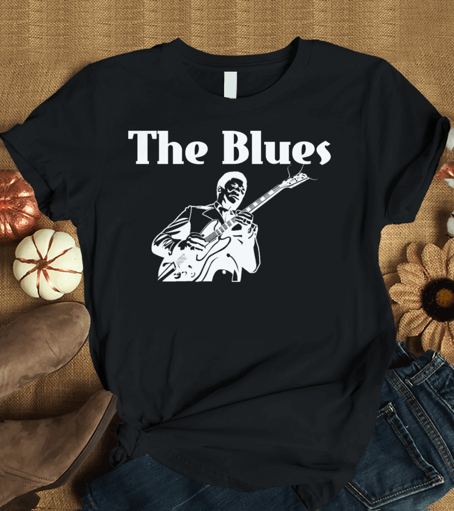 The Blues Music Love Guitar Player Iconic T-Shirt