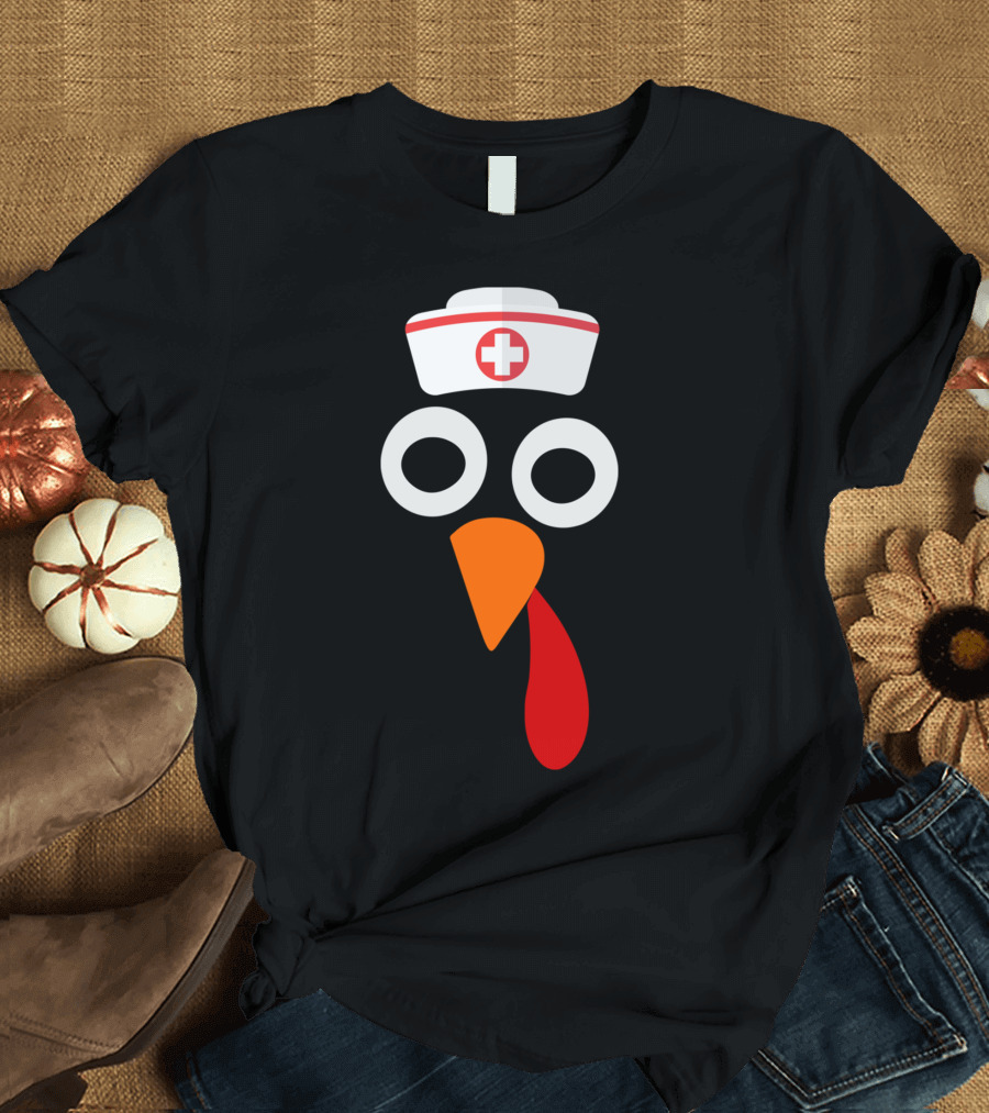 Nurse Turkey Thanksgiving Hat T-Shirt