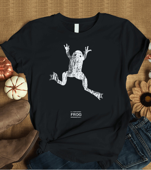 T-Shirt: Scary Frog Textured Print T-Shirt Scary Frog Textured Print T-Shirt