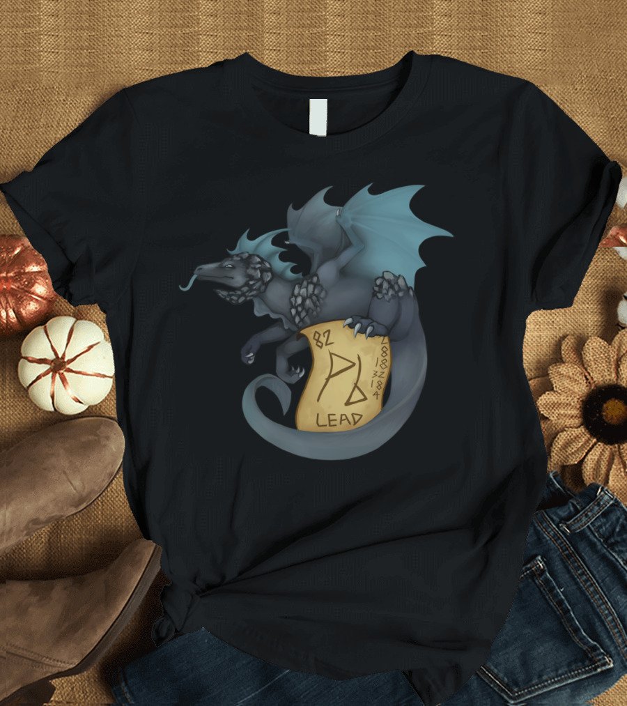 Periodic Table Dragon Lead Pb 82 Chemistry Elements T-Shirt