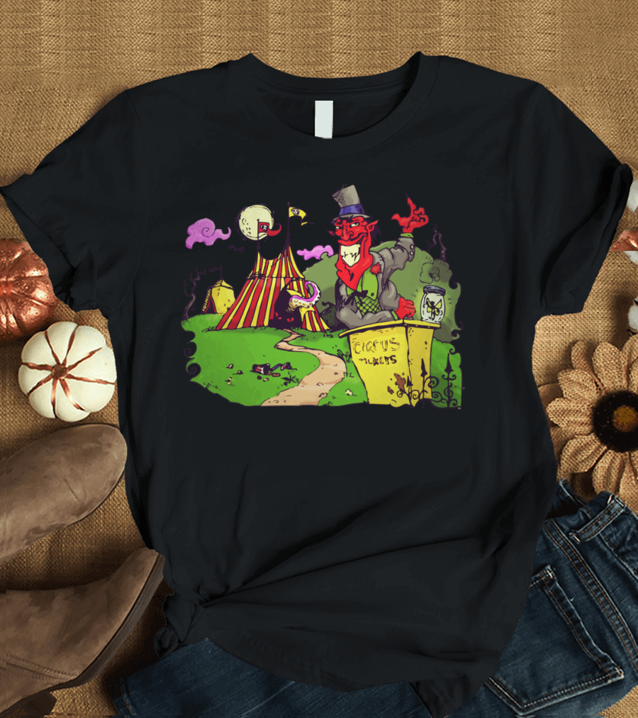 Abusement Park Creepy Circus Nights by Mike Duggan T-Shirt
