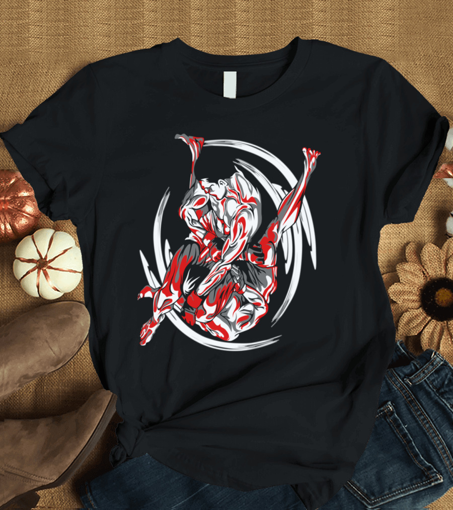 Brazilian Jiu Jitsu Martial Arts Grappling Dynamic Moves T-Shirt