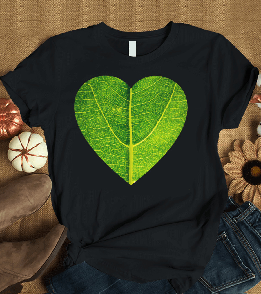 Leaf Heart Green Nature T-Shirt