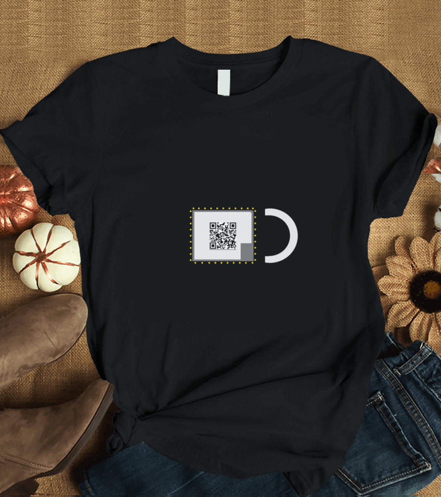 The Center Of Earth QR Code Circle T-Shirt