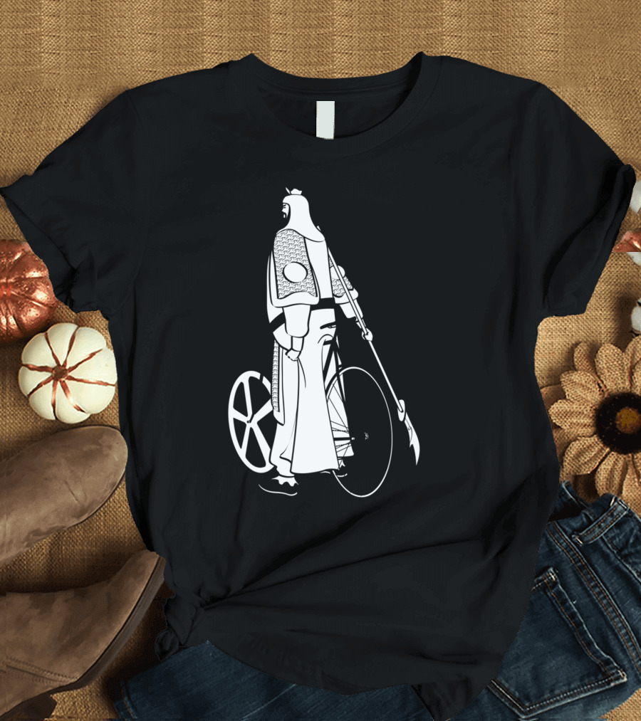 Guan Yu On Fixie Bike with Guandao in Hand T-Shirt