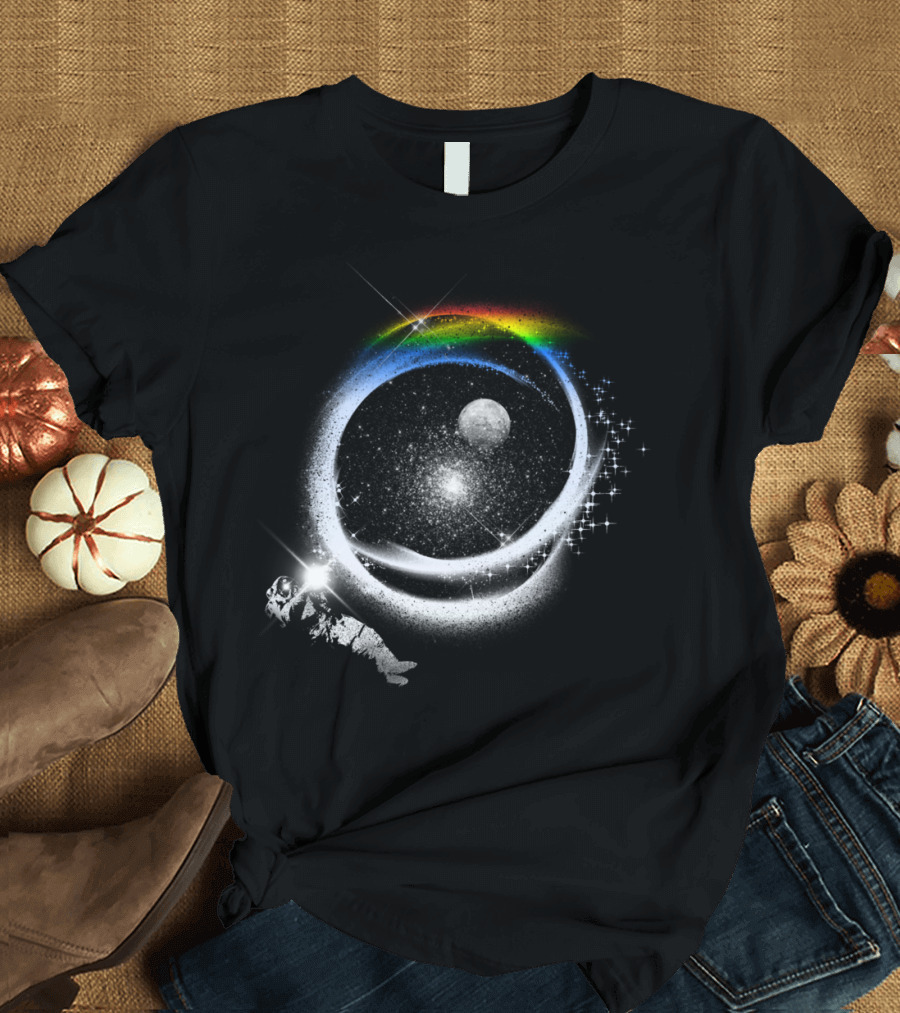 The Brightest Hope Cosmic Astronaut and Celestial Rainbow Vision T-Shirt