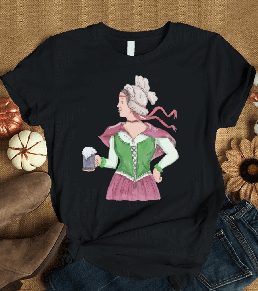 German Barmaid Serving Beer Waterco T-Shirt