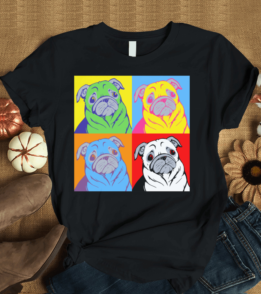 Pug Hol Colorful Pop T-Shirt