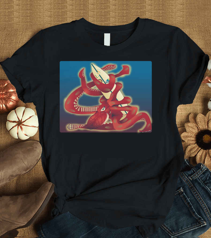 Catch It Surfboard Kraken Embrace T-Shirt