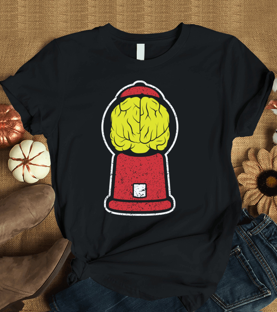 Gumball Brain Machine Retro Contrast T-Shirt