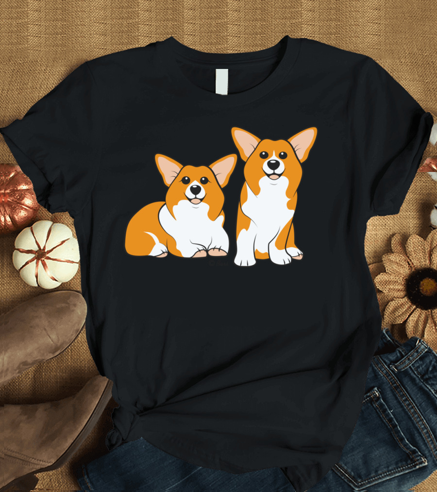 Pembroke Welsh Corgi Duo T-Shirt