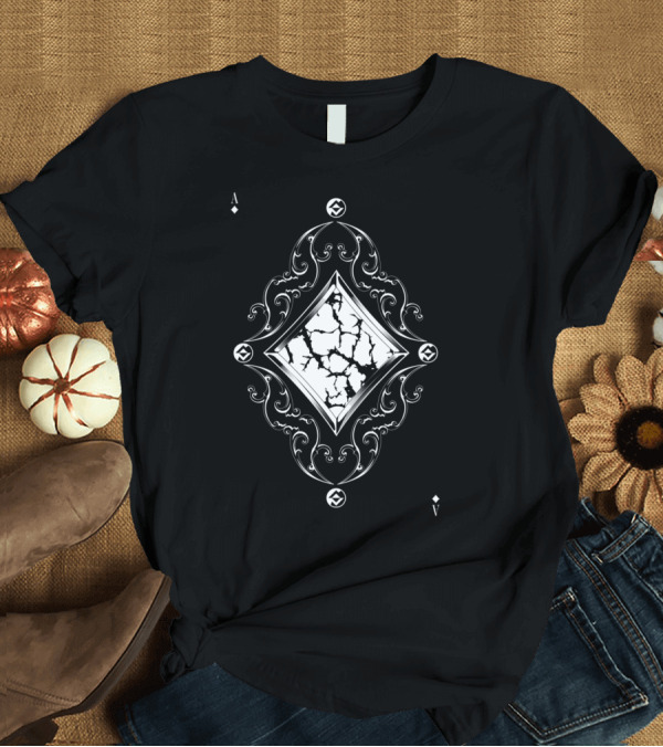 T-Shirt: Ace of Diamond Cracked T-Shirt Ace of Diamond Cracked T-Shirt