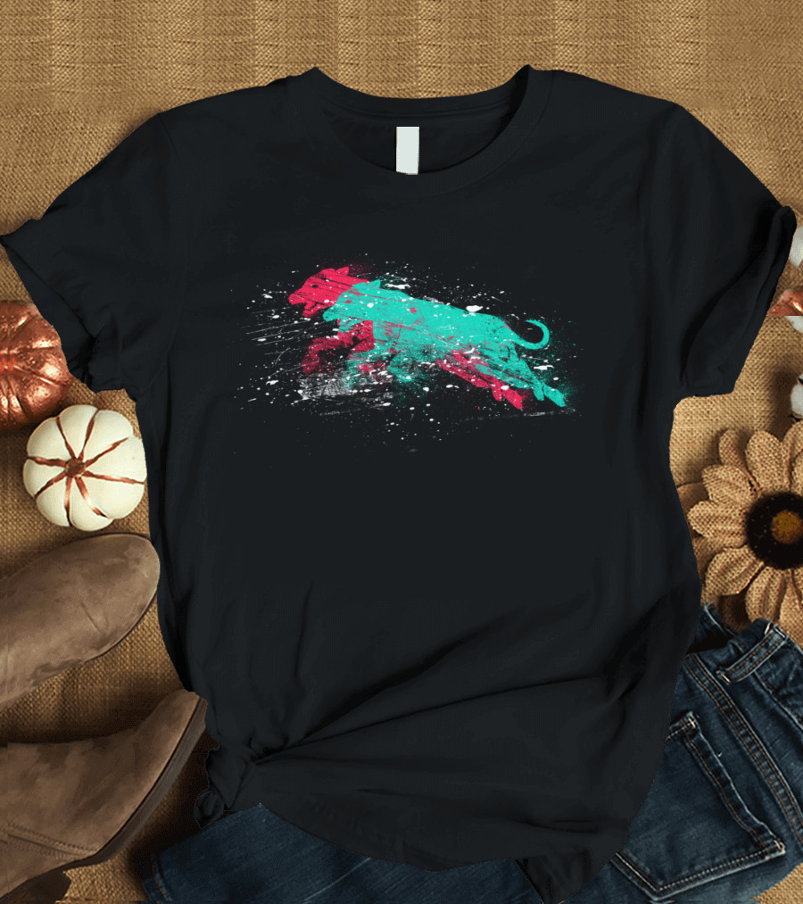 Dogs In Action Energetic Color Splash Trio T-Shirt