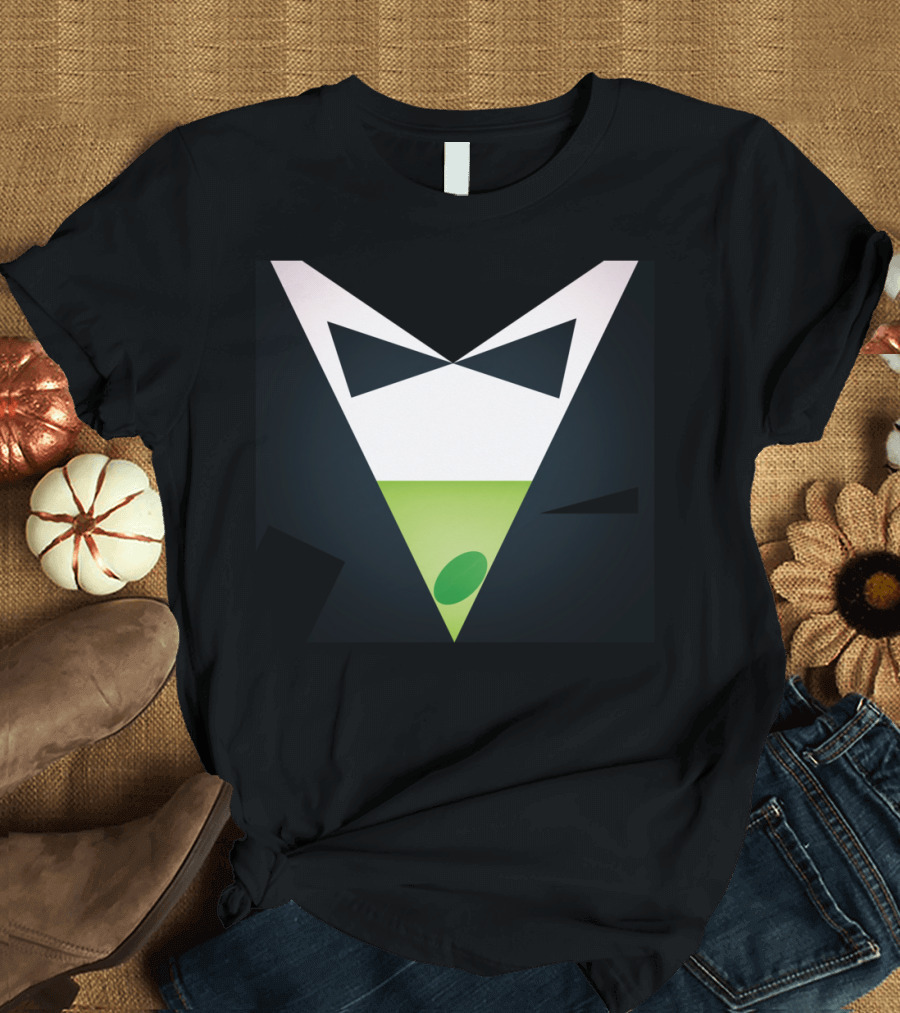 Shaken Not Stirred Martini Tuxedo LIME T-Shirt