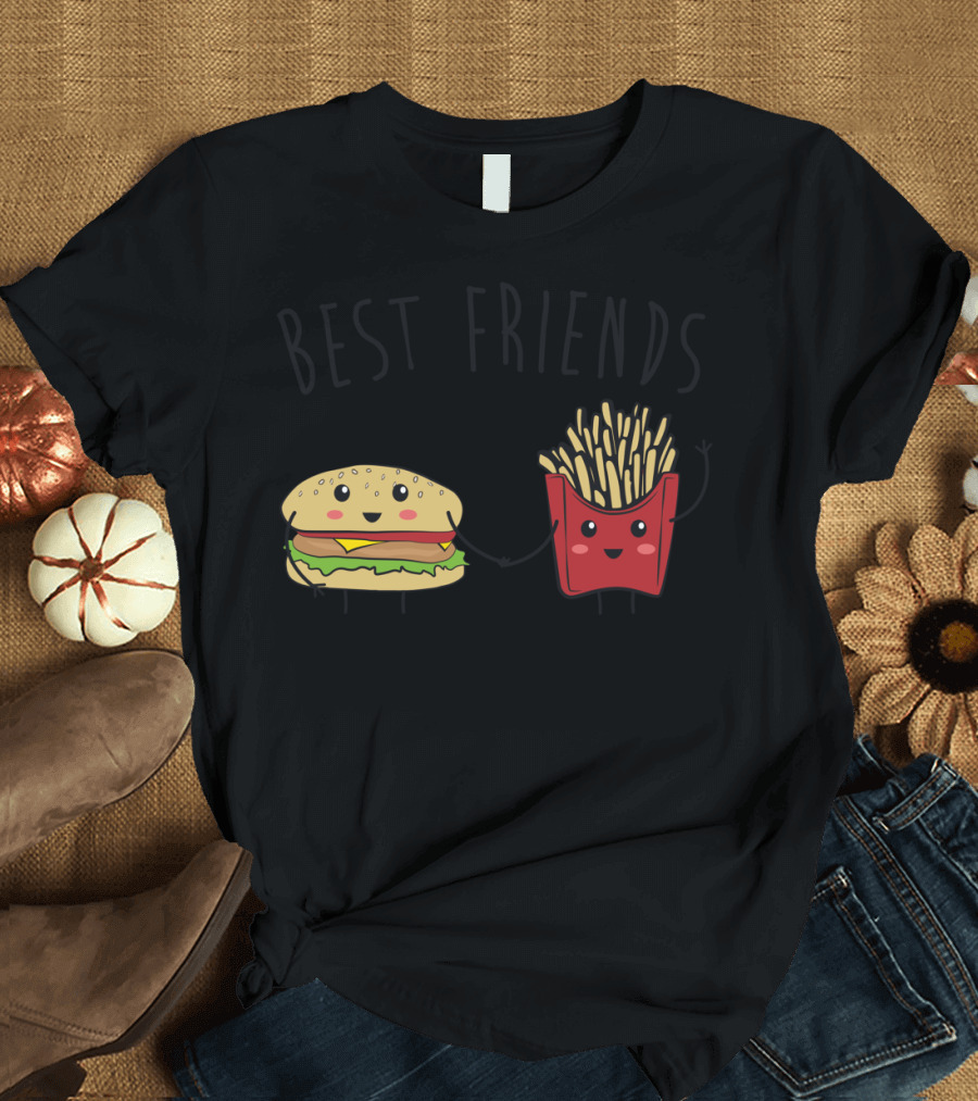 Best Friends Burger and Fries Duo T-Shirt