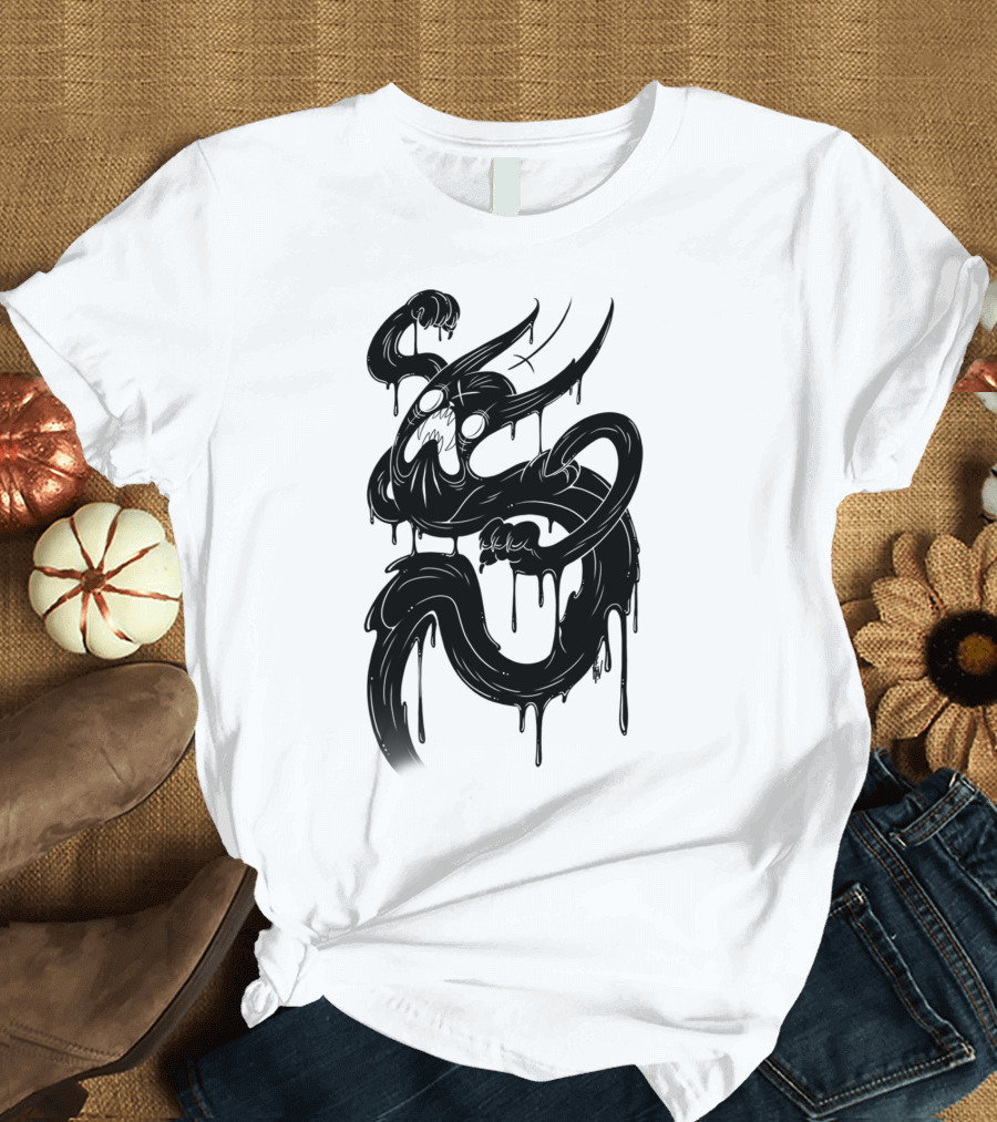 Ghost Cat Dripping Spirit Ectoplasm T-Shirt
