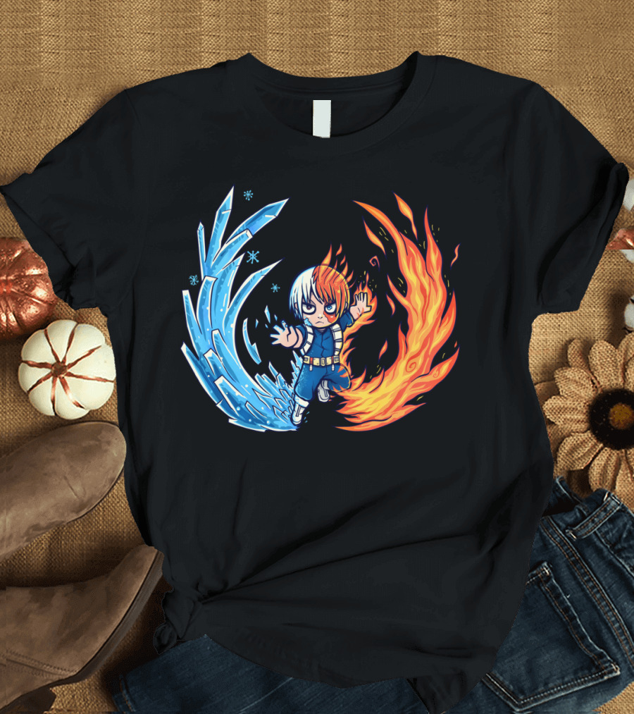Best Hot And Cold Boy Fire and Ice Powers T-Shirt