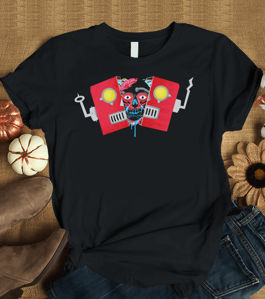 Ghost in the Machine Robot Skull Fusion T-Shirt