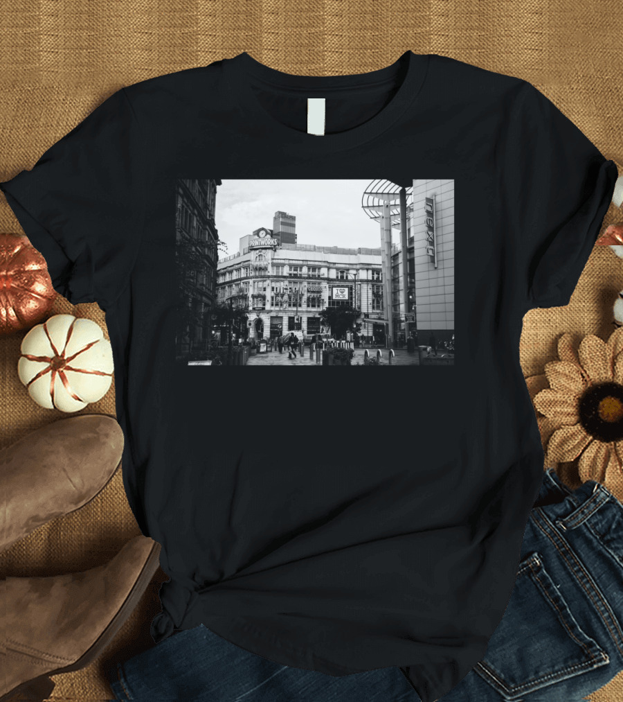 Print Works Scene in Manchester Urban Cityscape T-Shirt