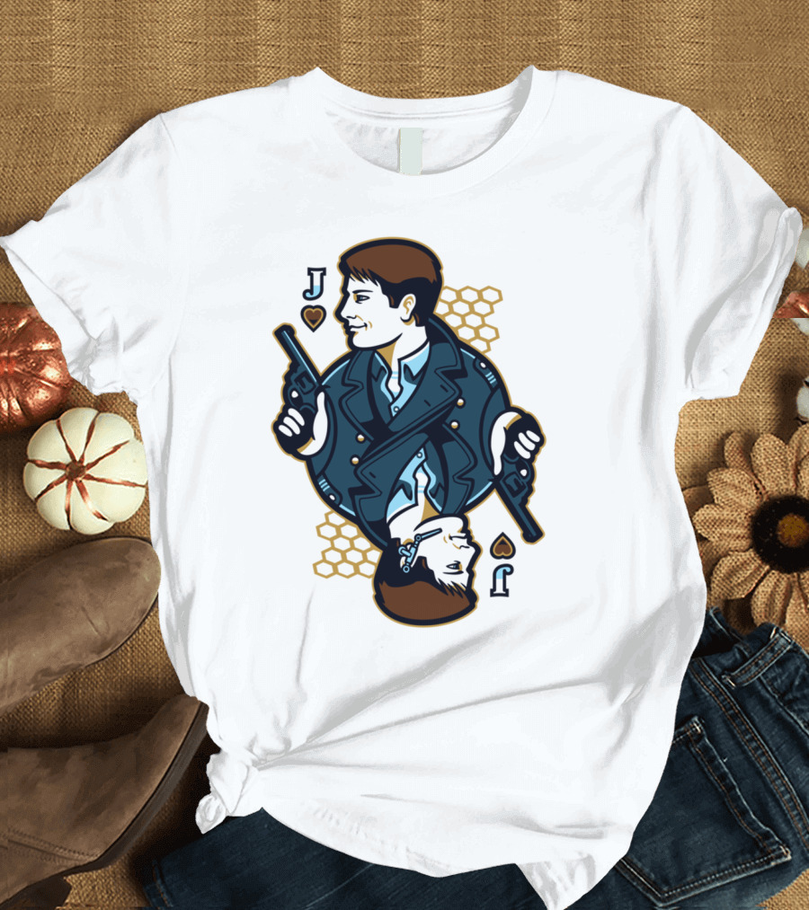 Jack of Hearts with Pistols and Honeycomb T-Shirt