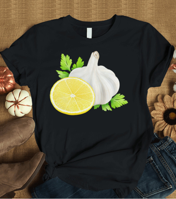 T-Shirt: Lemon and Garlic with Parsley T-Shirt Lemon and Garlic with Parsley T-Shirt