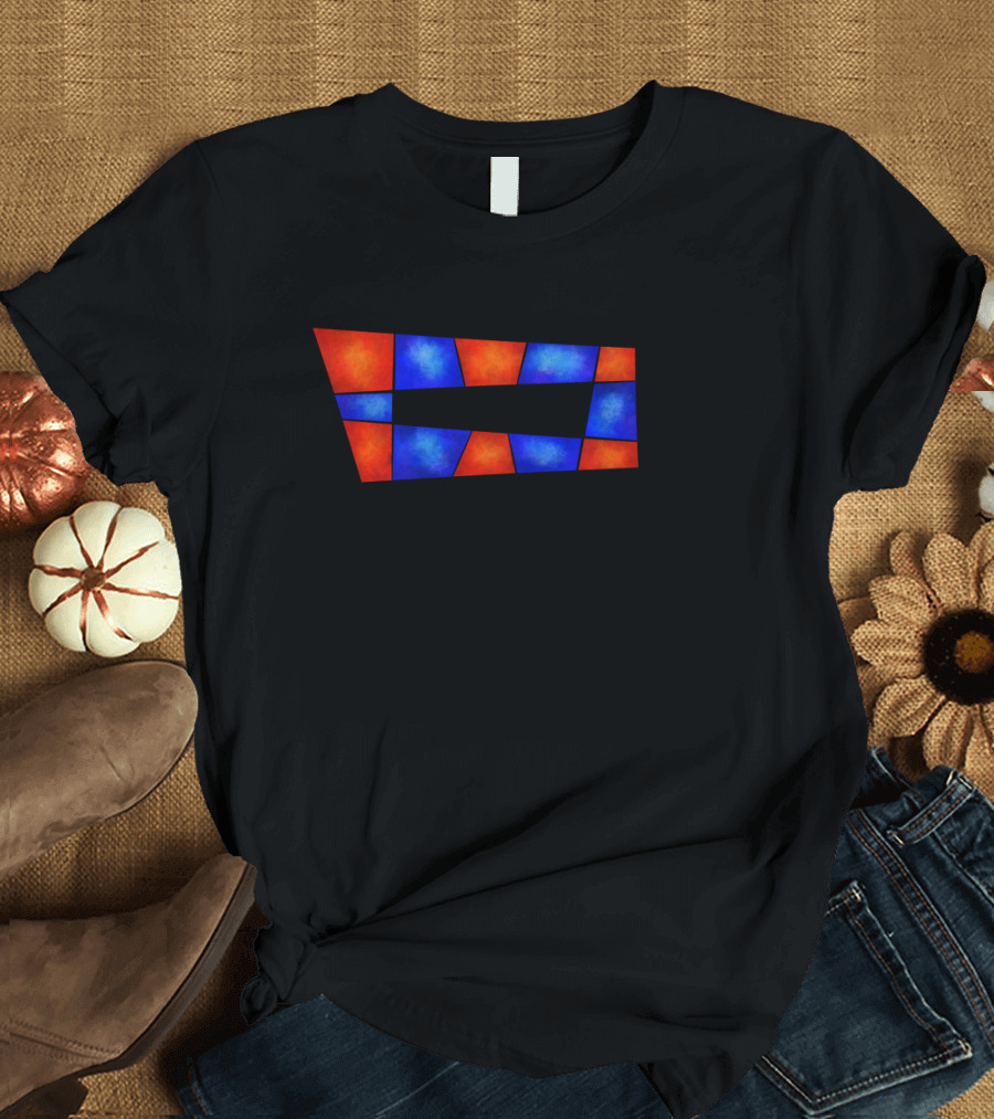 Perpitua Visible Infinity Abstract Color Blocks T-Shirt