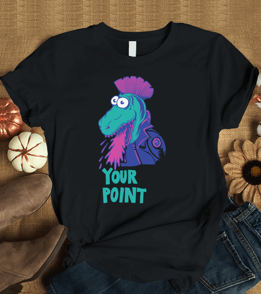 Your Point Punk Dino Mohawk T-Shirt