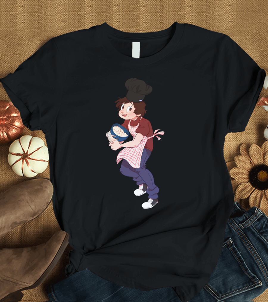 Happy Chef Character Mixing Bowl in Apron and Hat T-Shirt