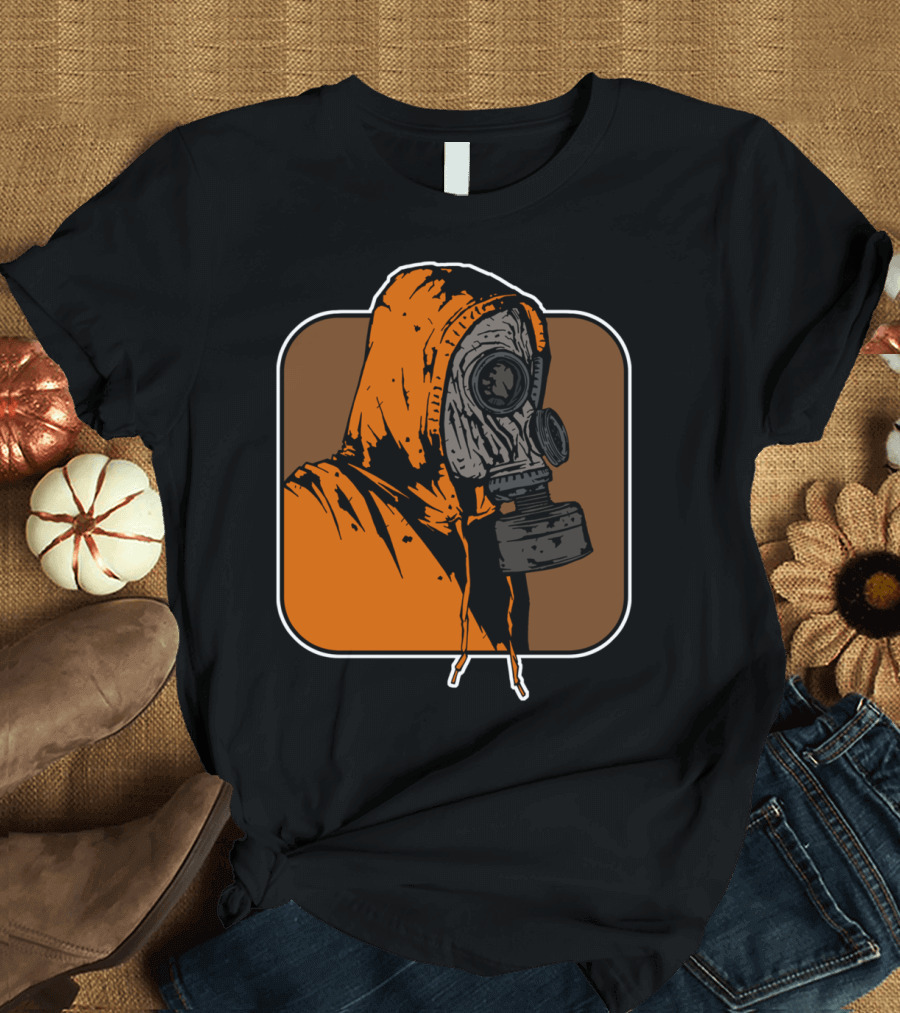 Leroy Gas Mask Hoodie Orange T-Shirt
