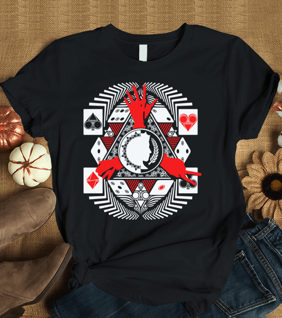 Odds Against One Symbolic Playing Cards T-Shirt