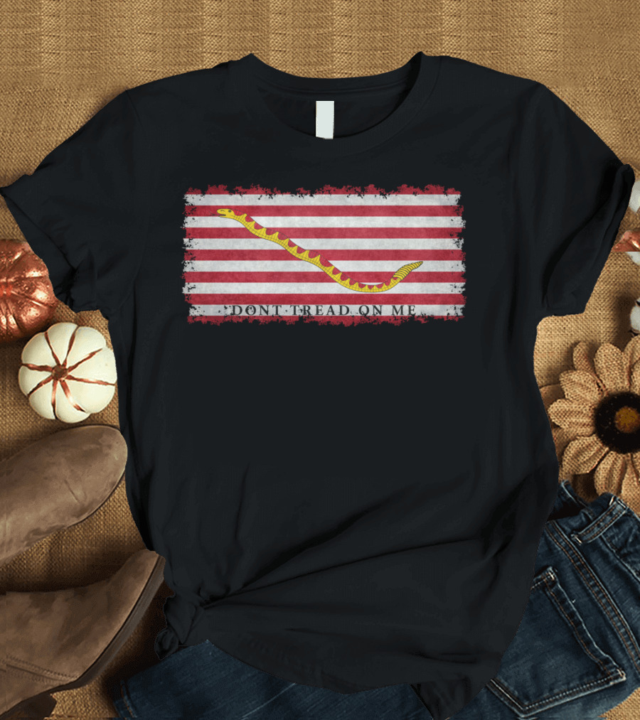 The First Navy Jack Don't Tread On Me Flag T-Shirt