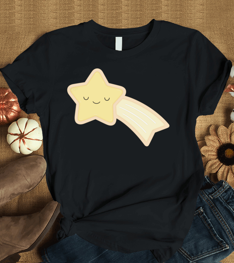 Happy Holidays Cute Smiling Shooting Star T-Shirt