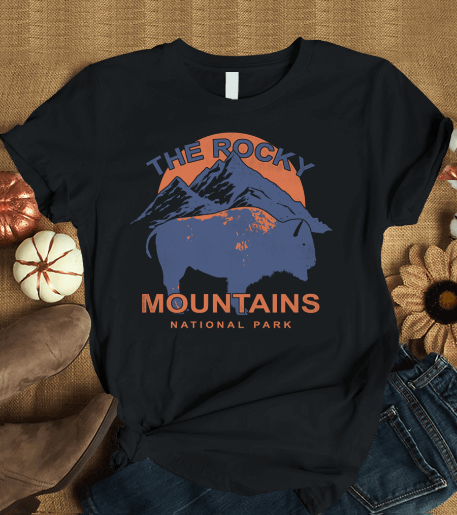 The Rocky Mountains National Park Buffalo Sun T-Shirt