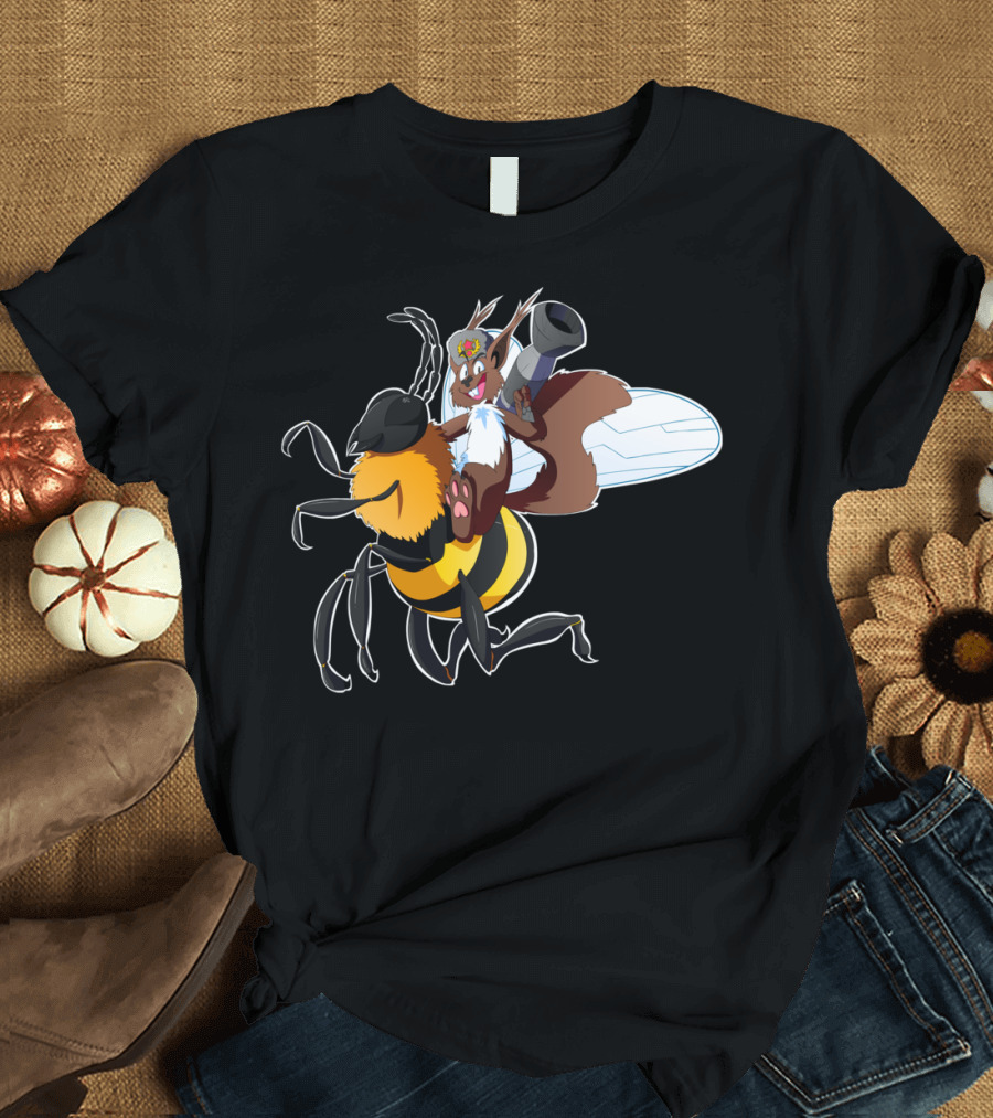 Rodriguez The Amazing Russian Squir Riding a Bee T-Shirt