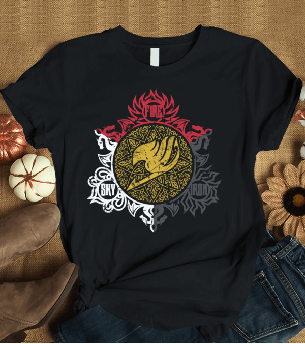 T-Shirt: Fire Sky Iron Dragons And Fairies T-Shirt Fire Sky Iron Dragons And Fairies T-Shirt