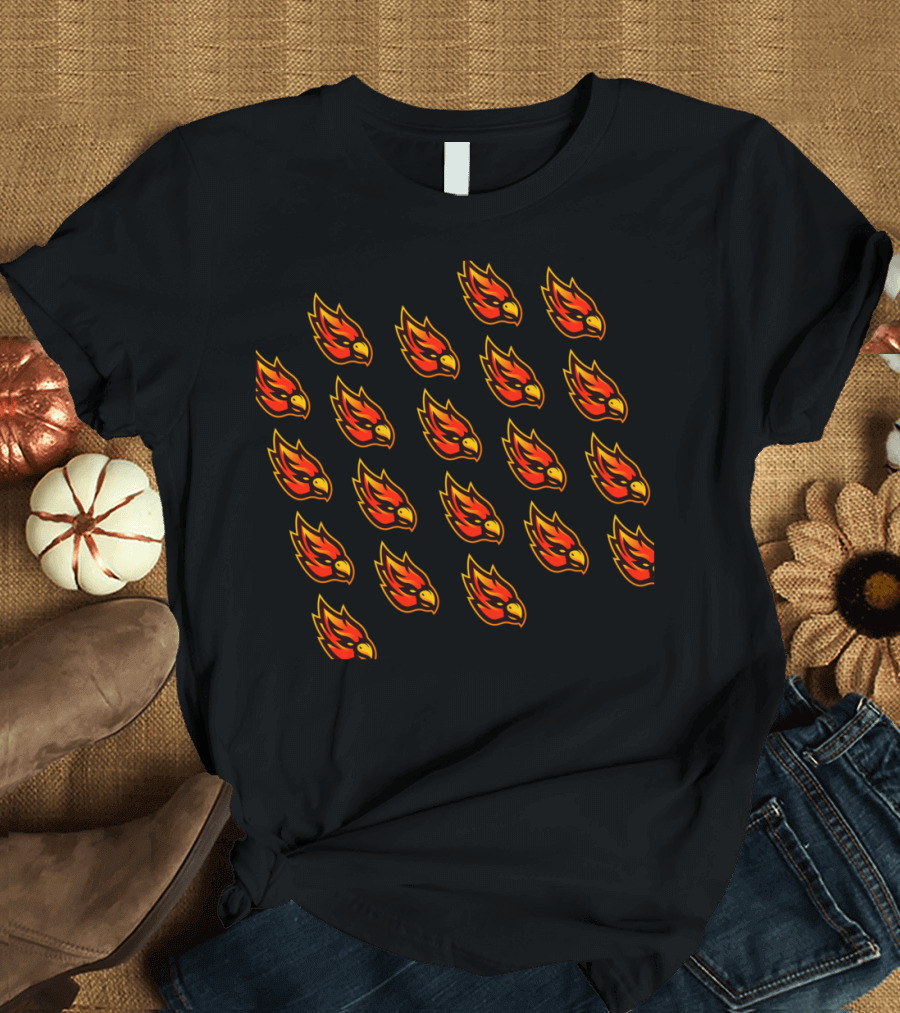 Sizzle Wrap Phone Case Flaming Bird T-Shirt