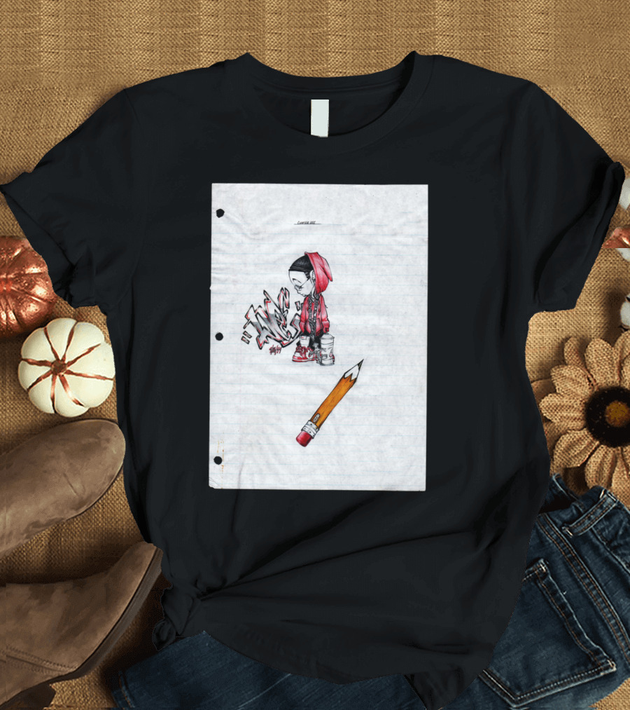 Chapter002 Young Artist Hoodie Graffiti Drawing Pencil Notebook T-Shirt