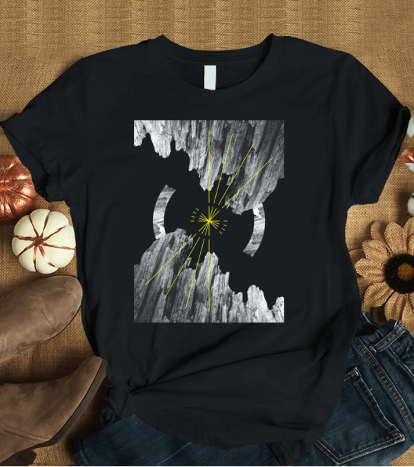T-Shirt: Magnetic Mountain Abstract Geometric Fractured Terrain T-Shirt Magnetic Mountain Abstract Geometric Fractured Terrain T-Shirt