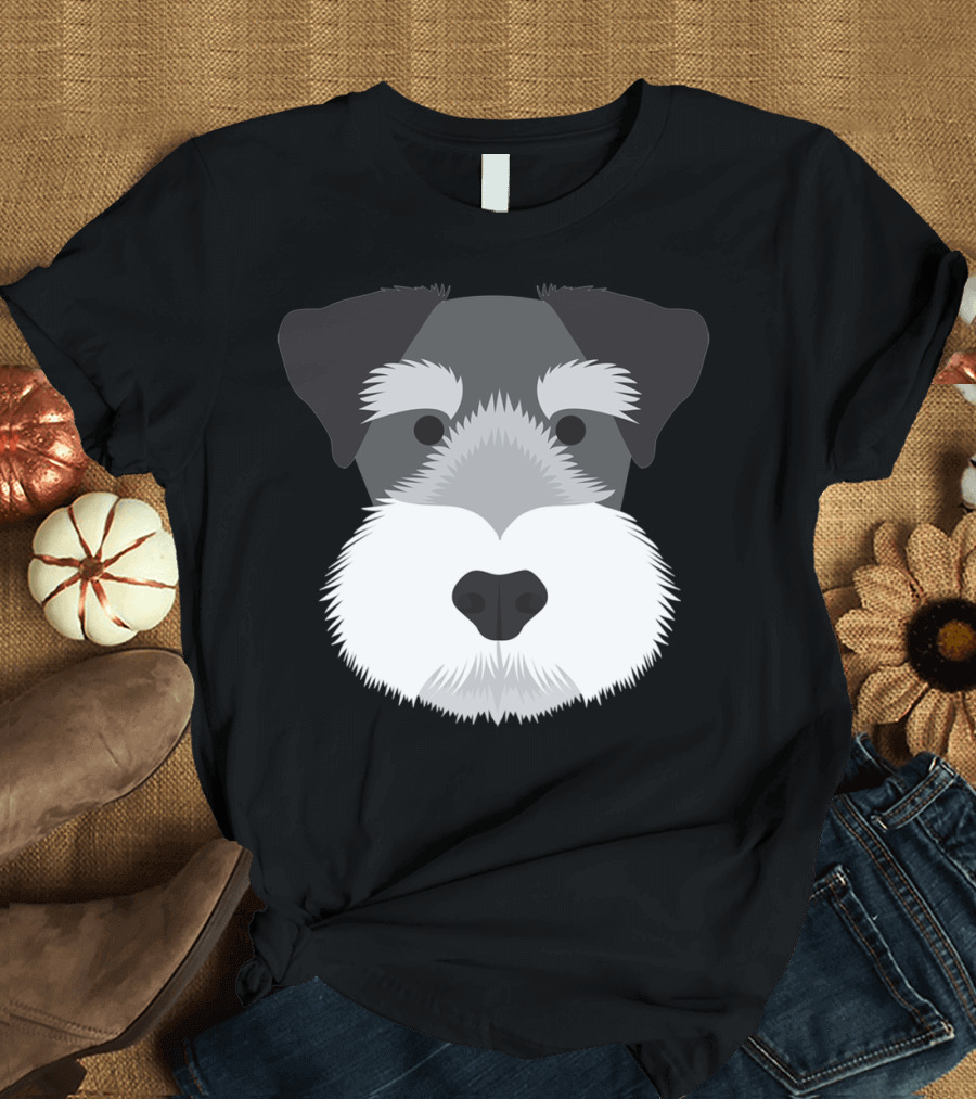 Miniature Schnauzer Face T-Shirt